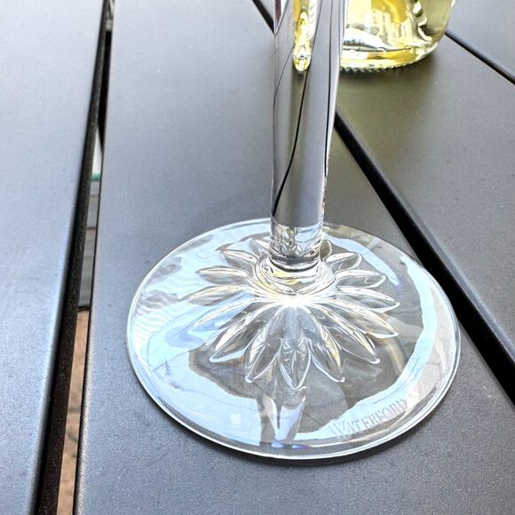 Waterford Lismore Toasting Crystal Tapered Champagne Flutes Size 9 1/4"H x 3.5"W - Picture 12 of 14